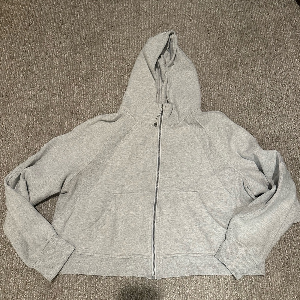 Lululemon Scuba Cropped Full Zip Up Hoodie